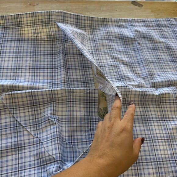 Laura Ashley Cassidy Cotton Floral Plaid Shams X2 Euro X2 King Cottage Farmhouse - Picture 11 of 12